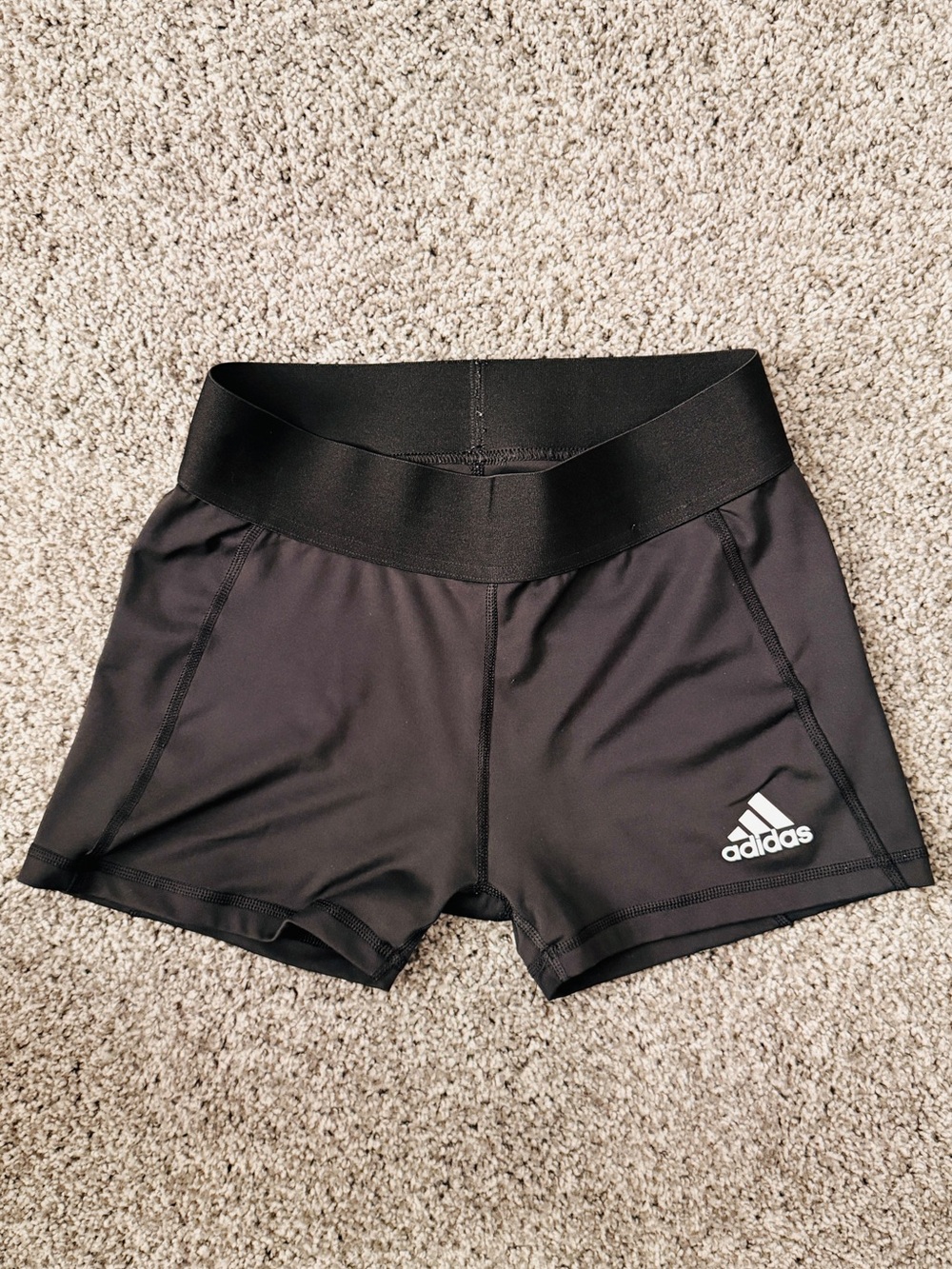 (2) Adidas small 4” volleyball shorts